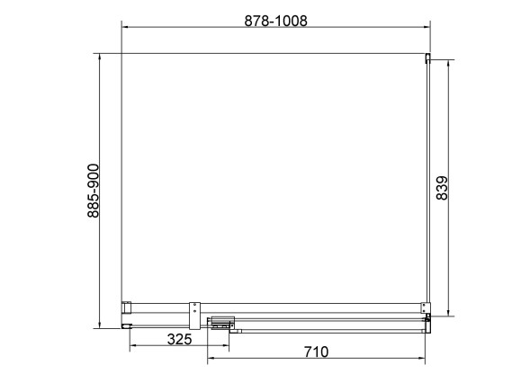 Vincea Душевой уголок Экстенза (Extenza) VSR-4EX901090CL, 900/1000*900, хром, стекло прозрачное