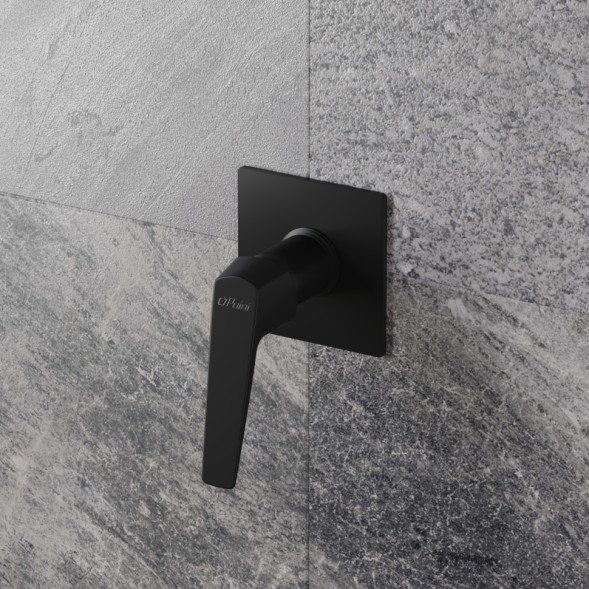 Paini RTYO690 Смеситель для душа Бари встраиваемый, чёрный