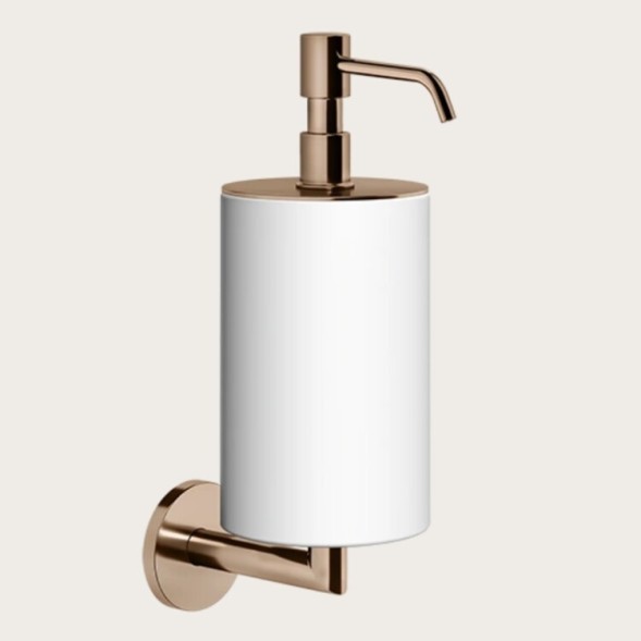 Gessi Дозатор для жидкого мыла, шгв 75*128*243, цвет дозатора медь#белый  63613#030