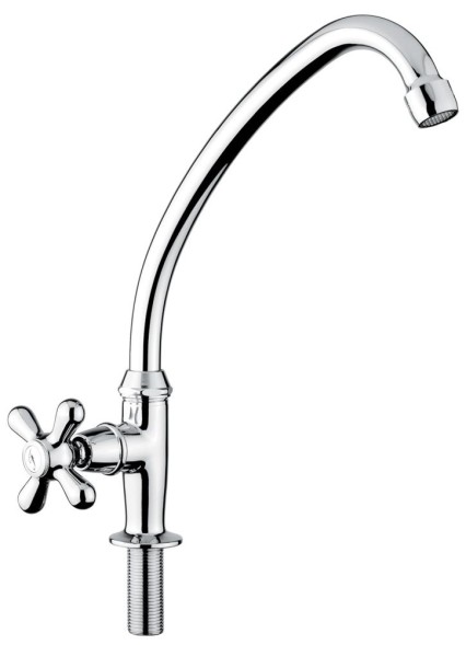 Emmevi Deco Classic, одновентильный кран для фильтра (поворотный излив 18 см), цвет хром  12060/CR