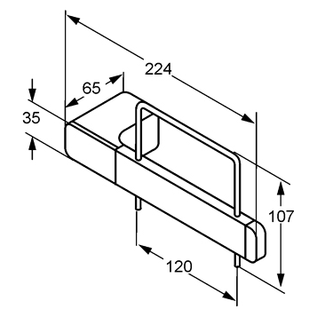 Держатель туалетной бумаги KLUDI E2 4997105 подвесной