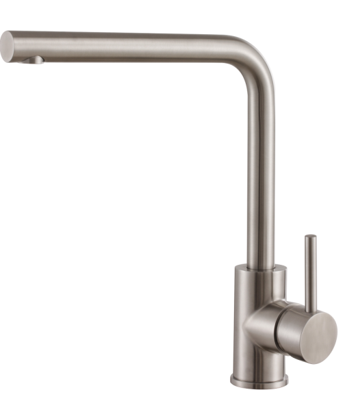 AQG INOX TREND, смеситель для кухни с прямым поворотным изливом цвет, нержавеющая сталь