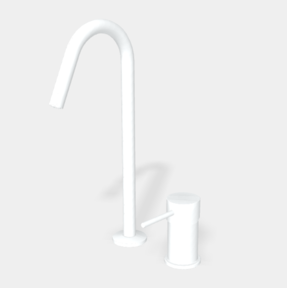 Смеситель для раковины, Fima Carlo Frattini, Spillo Up, цвет-белый матовый F3271NCBS