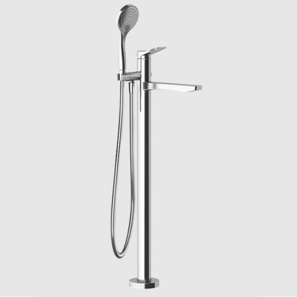 Gessi Смеситель для ванны и душа, Rilievo, напольный, цвет хром  59131#031