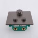 Vincea Встраиваемый смеситель для душа VSCV-421GM двухфункциональный, вороненая сталь
