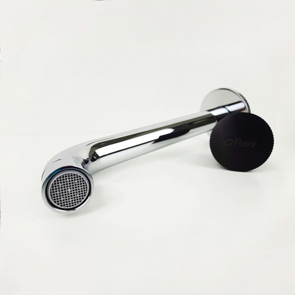 Paini 18CR208PZ Смеситель для раковины Домус встраиваемый, хром/брашированный чёрный