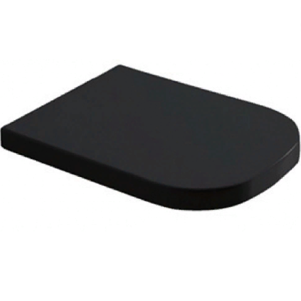 Сиденье с крышкой GALASSIA Meg11 PRO 5455 NE с микролифтом цвет черный глянцевый