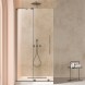 Vincea Душевая перегородка Волк-Ин (Walk-In) VSW-4WSL120CLGM-L, левая, 1200*2000, вороненая сталь, стекло прозрачное