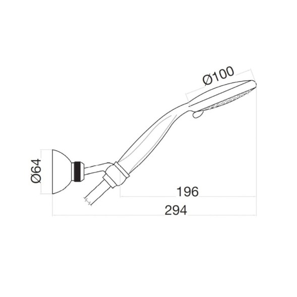 Душевой гарнитур Webert Shower Set AC0489015, хром