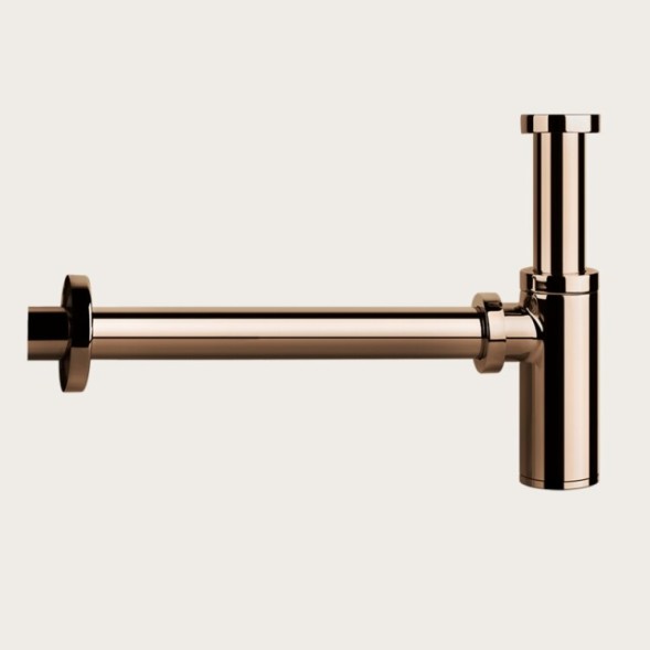 Gessi Сифон, Technical Accessories, бутылочный, 1 1#4", цвет черный брашированный металл  01410#707