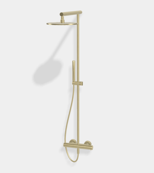 Душевая стойка, Fima Carlo Frattini, Shower column, цвет-шампань брашированная F4925/SWR256HS