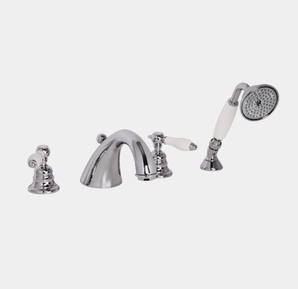 Смеситель для ванны и душа, Fima Carlo Frattini, Herend, цвет-золото F5414OR