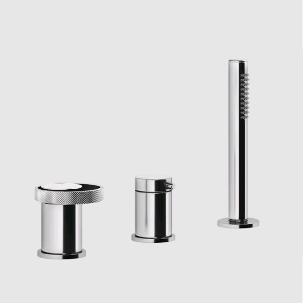 Gessi Смеситель для ванны и душа, Anello, на 2 потребителя, цвет хром 63347#031