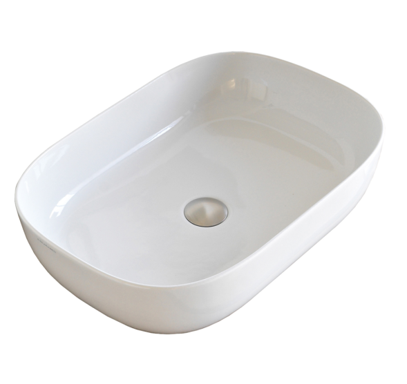 Раковина Scarabeo GLAM накладная без перелива без отверстий цвет белый матовый 1804 41