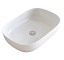 Раковина Scarabeo GLAM накладная без перелива без отверстий цвет белый матовый 1804 41
