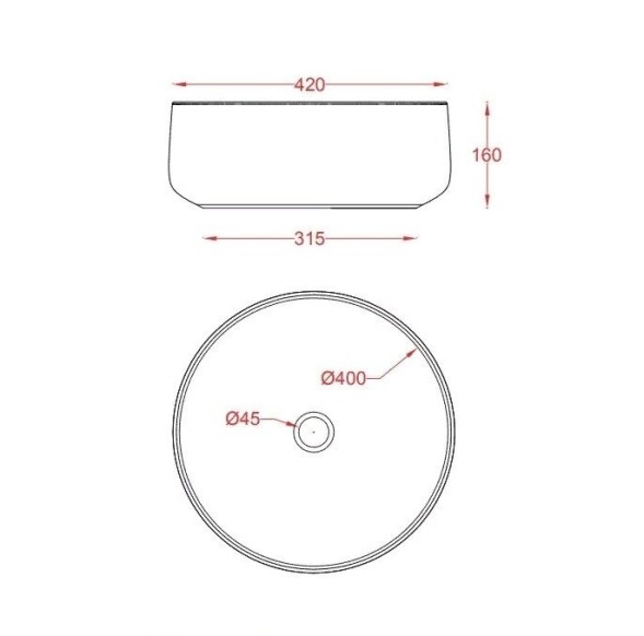 Раковина Artceram Cognac Quadro накладная без отверстий  цвет Green foresta COL001 43 00