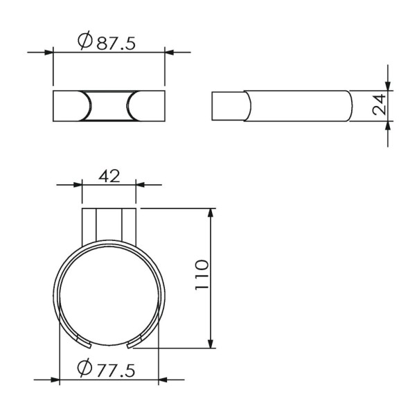 Держатель для фена LANGBERGER LUGANO 24091A подвесной цвет хром