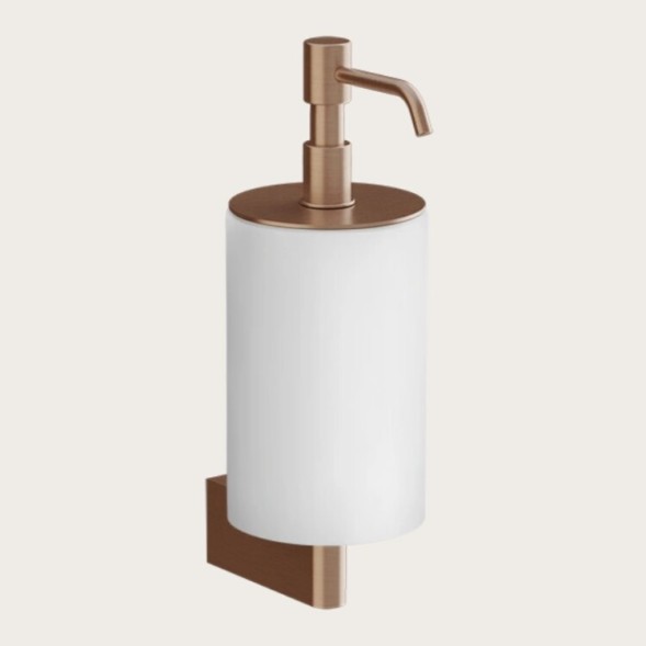 Gessi Дозатор для жидкого мыла, Origini, шгв 75*127*229, цвет дозатора латунь#белый  66413#710