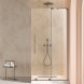 Vincea Душевая перегородка Волк-Ин (Walk-In) VSW-4WSL120CLGM-R, правая, 1200*2000, вороненая сталь, стекло прозрачное