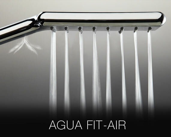 Душевая лейка BOSSINI AQUA FIT AIR B00174.030 с одним видом струи с кнопкой напора воды цвет хром