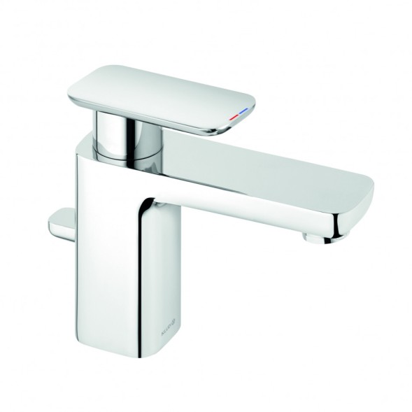 Смеситель KLUDI E2 490250575 для раковины на одно отверстие однорычажный с донным клапаном