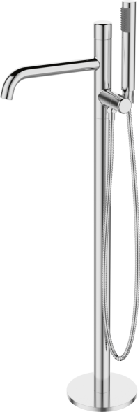 AQG Min, однорычажный напольный смеситель для ванны с дивертером, цвет хром