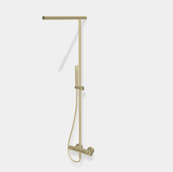 Душевая стойка, Fima Carlo Frattini, Shower column, цвет-шампань брашированная F4925/SWT36HS