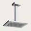 Gessi Верхний душ, Rettangolo shower, 140*216, цвет хром  20151#031