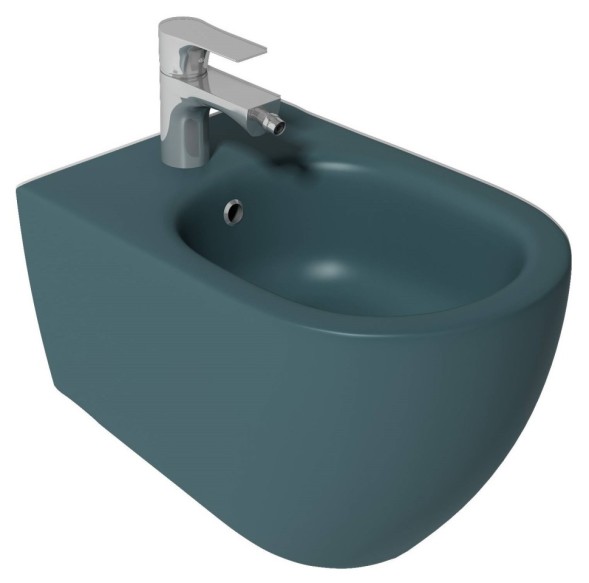 Биде ISVEA Infinity подвесной ШГВ 365*530*400 цвет изумрудный матовый 10NF41001-2P