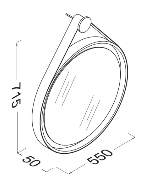 Зеркало ISVEA Marino 55 цвет белый 21SQ4001055I