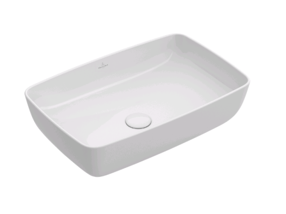 Villeroy&amp;Boch Раковина, Artis, шгв 580*385*130, отверстия для смесителя-отсутствуют, цвет снаружи/внутри-Sage Green/белый 417258BCS8