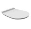Сиденье с крышкой SIMAS BORMIO с микролифтом быстросъемное цвет белый петли хром BR006
