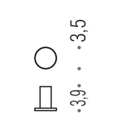 Крючок COLOMBO DESIGN MINI CD107.GM одинарный цвет графит матовый