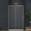 Vincea Душевая дверь Софт 2 (Soft 2) VDS-3SO2140CLG, 1400, брашированное золото, стекло прозрачное