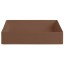Раковина Artceram Scalino накладная без отверстий  цвет Brown tortora SCL002 40 00