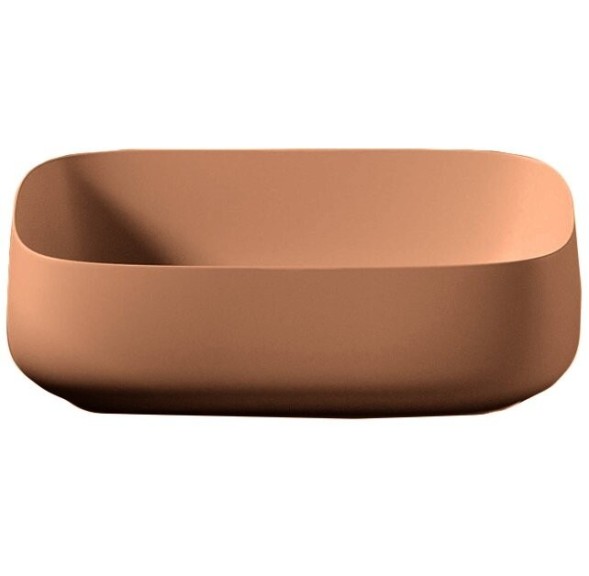 Раковина Artceram Cognac Quadro накладная цвет arancio cammeo COL009 13 00