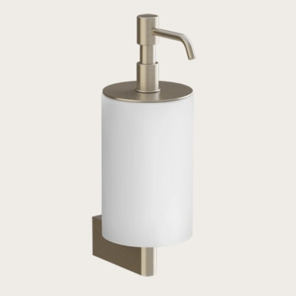 Gessi Дозатор для жидкого мыла, Origini, шгв 75*127*229, цвет дозатора Матовая латунь#белый  66413#727
