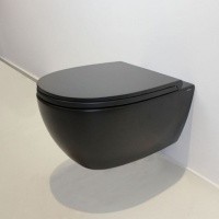 Унитаз GLOBO 4ALL подвесной безободковый цвет черный матовый MDS03AR