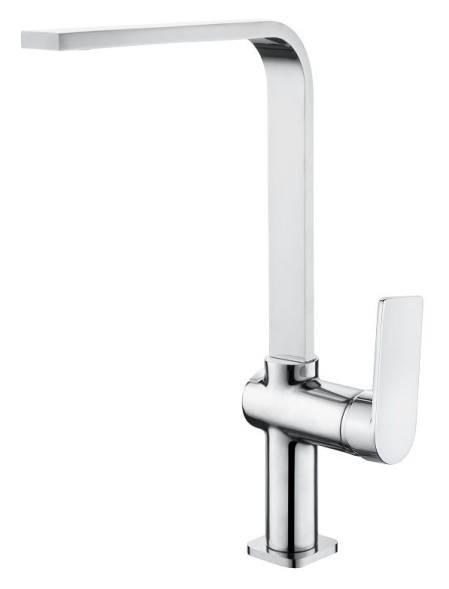 AQG METROPOL S, смеситель для кухни с прямым,плоским поворотным изливом цвет, хром