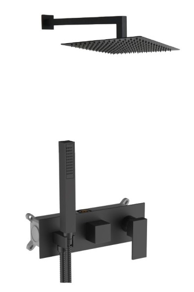 AQG Bold, душевой комплект EC240 на 2-3 потребителя, с настенным кронштейном, цвет хром