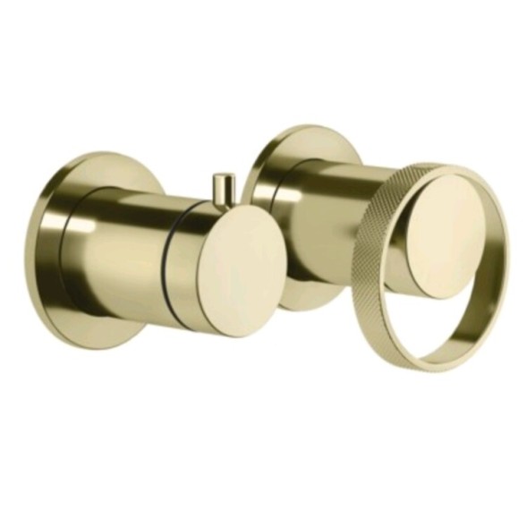 Gessi Смеситель для душа, Anello, на 2 потребителя, цвет латунь  63380#710