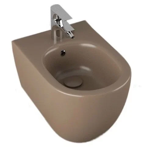 Биде ISVEA Infinity подвесной ШГВ 365*530*400 цвет коричневый матовый 10NF41001-2H
