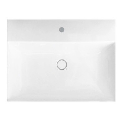 Раковина HATRIA Bahia 13 BH0500465011TS0 подвесная или на тумбу с одним отверстием с переливом цвет белый