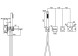 Vincea Смеситель для ванны Альто (Alto) VBTW-6AL1GM, встраиваемый, вороненая сталь