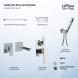 Paini 21PZ208 Смеситель для раковины Грация встраиваемый, брашированный чёрный