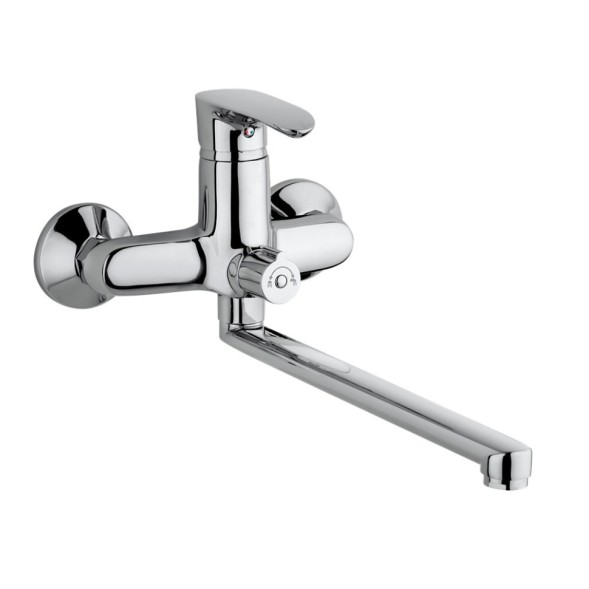 Paini Смеситель для ванны Palermo с длинным изливом без аксессуара, хром (CR)