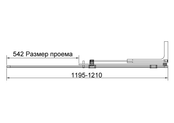 Vincea Душевая перегородка Волк-Ин (Walk-In) VSW-4WSL120CLG-R, правая, 1200*2000, брашир. золото, стекло прозрачное