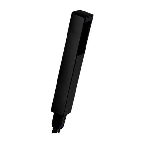 Душевая лейка BOSSINI CUBE B00255.073 с одним видом струи с самоочисткой цвет черный матовый