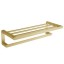 NOFER Полка для полотенец 600 мм алюминий CAPRI 16223.G золото
