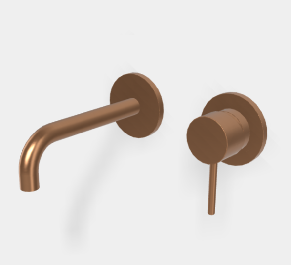 Смеситель для раковины, Fima Carlo Frattini, Spillo Up, цвет-брашированная янтарная бронза F3051WX9ZS